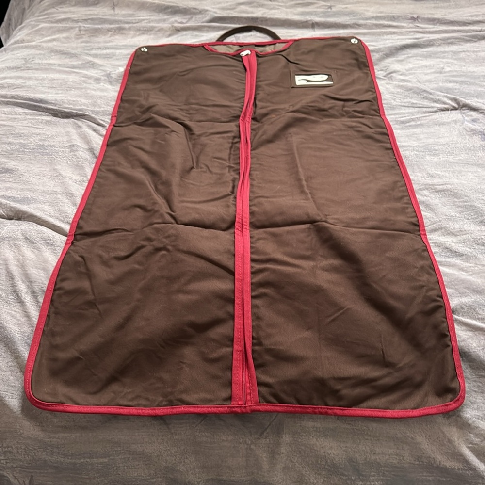Liz Claiborne fold up garment bag. Canvas. Designed to fit in a roller board.
